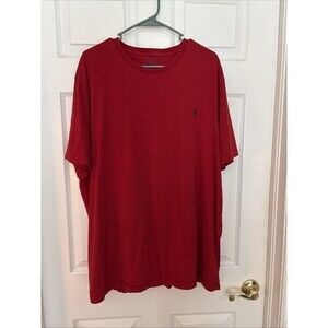 Polo Ralph Lauren T-Shirt Men's Red Short Sleeve Embroidered Logo Old Money, XL